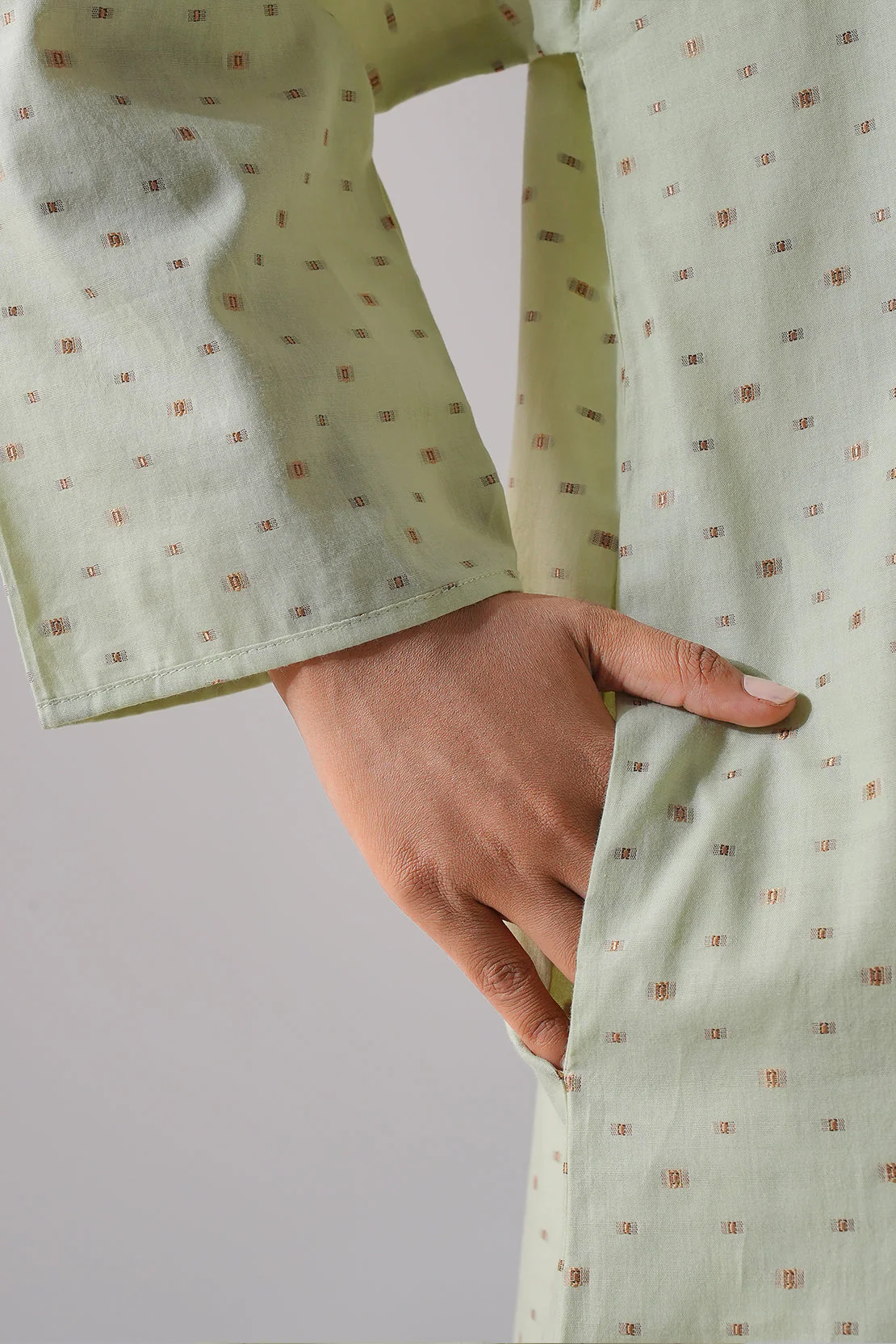 Cotton Jacquard Stitched 2 Piece (Shirt/Trouser) - Image 8