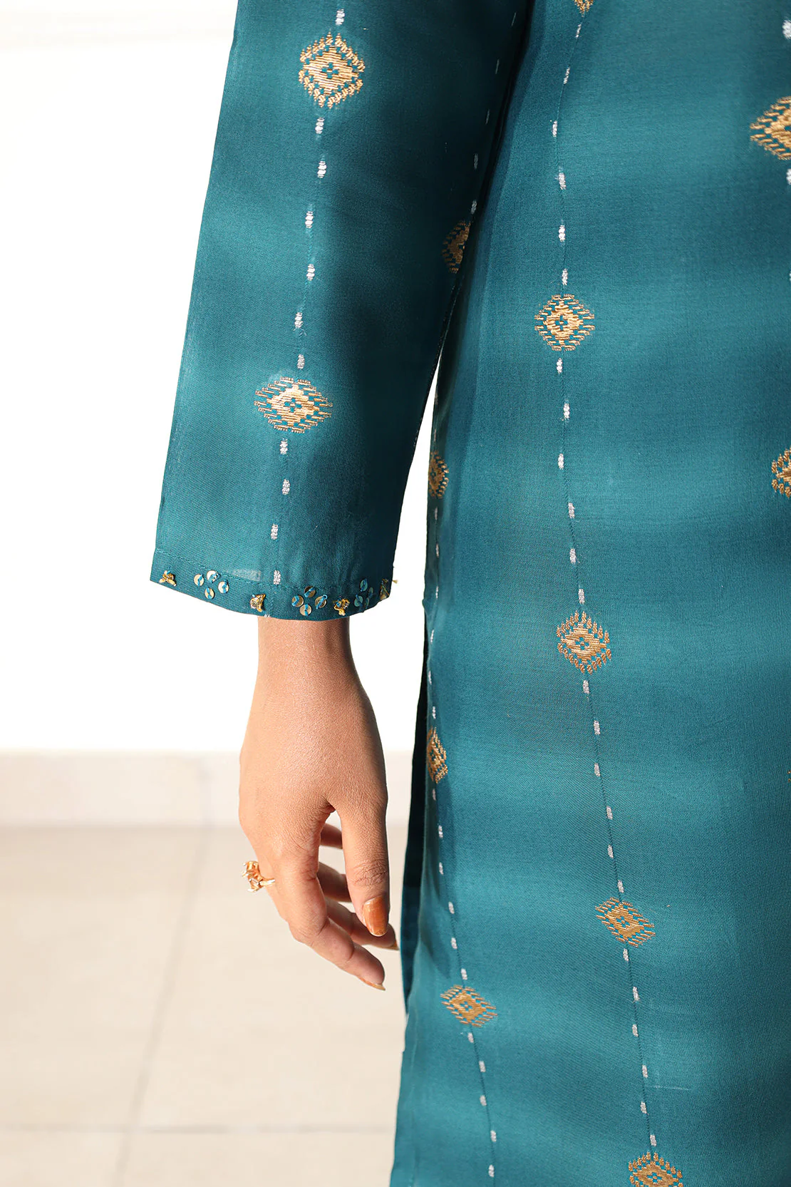 Cotton Jacquard Stitched 2 Piece (Shirt/Trouser) - Image 8