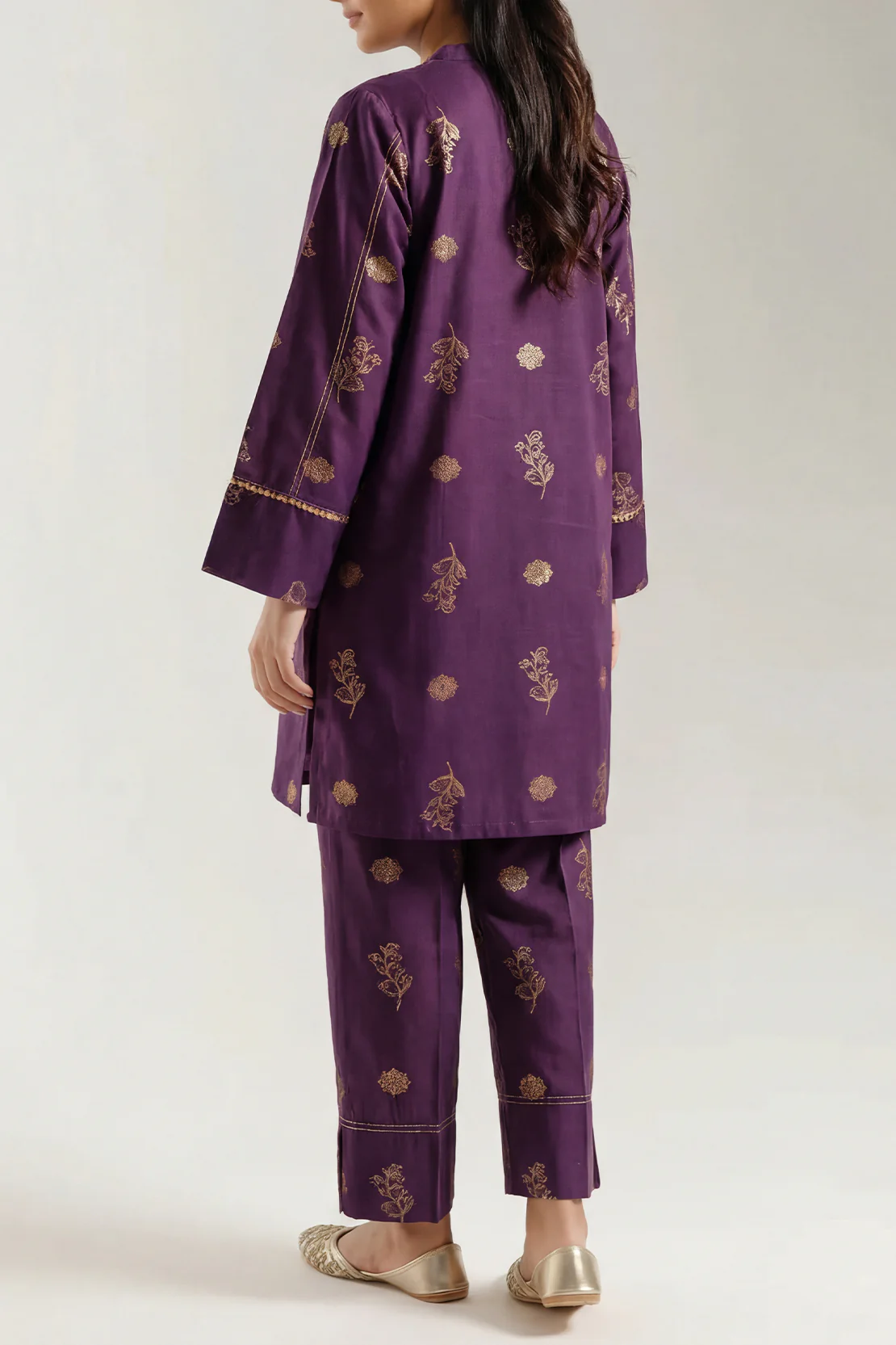 Cotton Jacquard Stitched 2 Piece (Shirt/Trouser) - Image 4