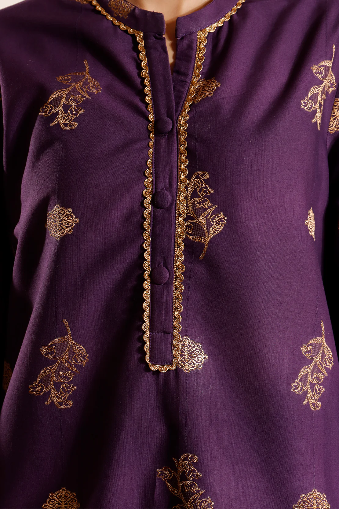 Cotton Jacquard Stitched 2 Piece (Shirt/Trouser) - Image 5