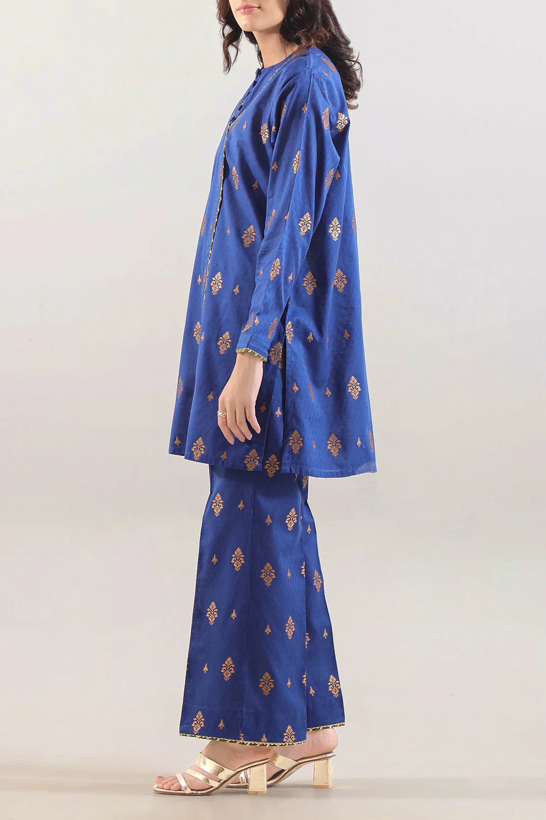 Cotton Jacquard Stitched 2 Piece (Shirt/Trouser) - Image 3