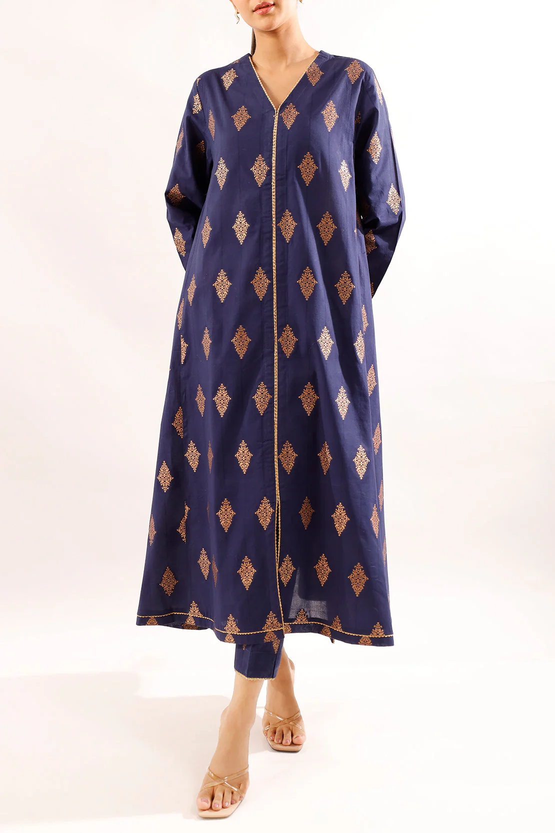 Cotton Jacquard Stitched 2 Piece (Shirt/Trouser) - Image 3