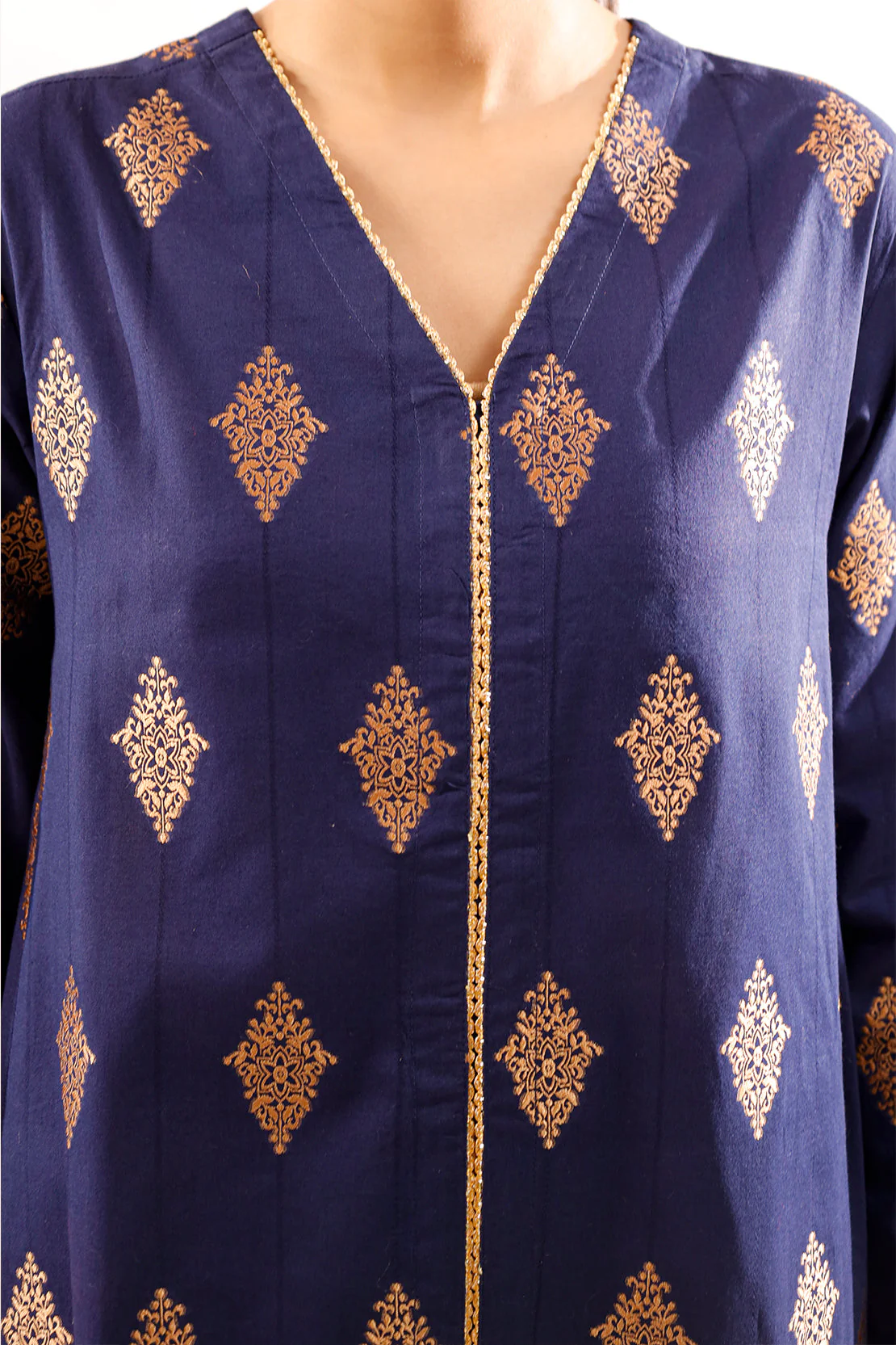 Cotton Jacquard Stitched 2 Piece (Shirt/Trouser) - Image 5