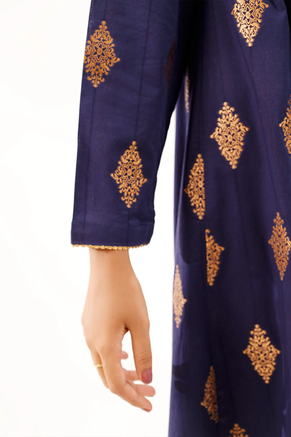 Cotton Jacquard Stitched 2 Piece (Shirt/Trouser) - Image 6