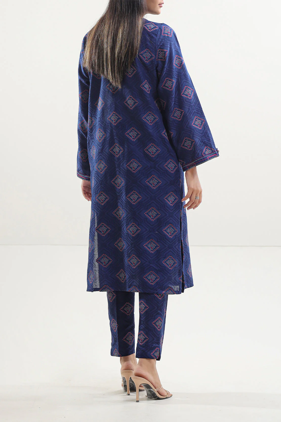 Cotton Jacquard Stitched 2 Piece (Shirt/Trouser) - Image 4