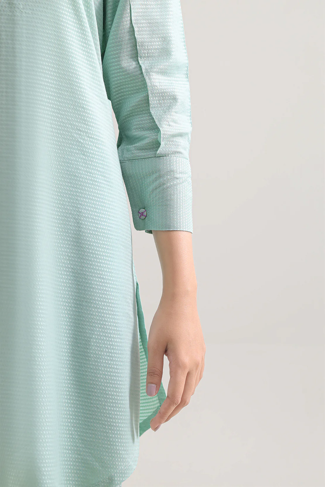 Cotton Jacquard Stitched 2 Piece (Shirt/Trouser) - Image 4