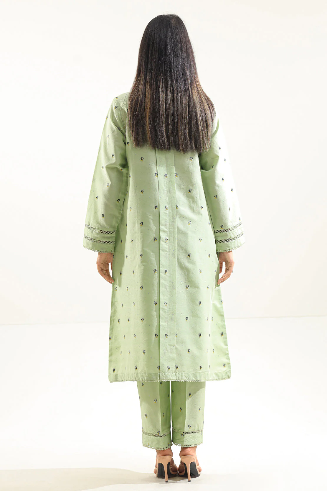 Cotton Jacquard Stitched 2 Piece (Shirt/Trouser) - Image 3