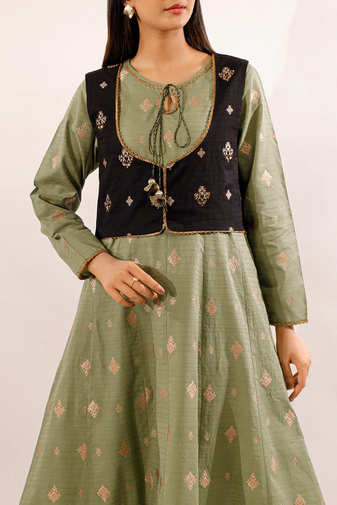 Cotton Jacquard Stitched 2 Piece (Shirt/Trouser) - Image 3