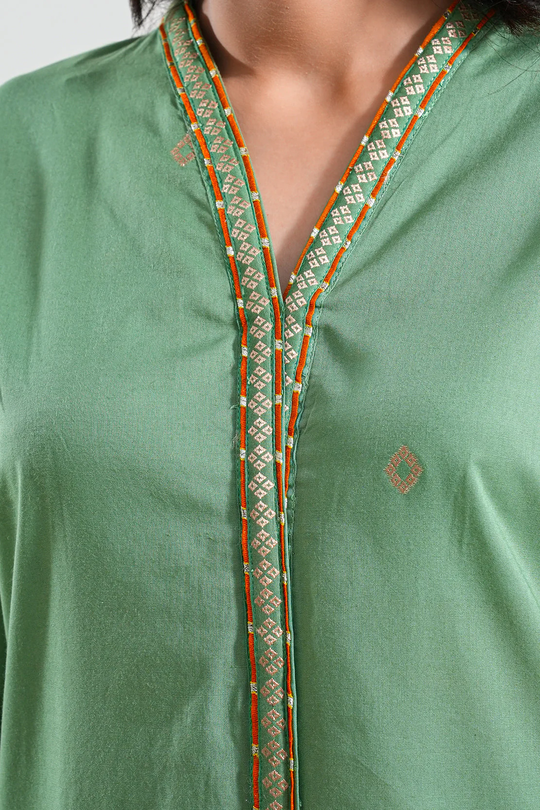 Cotton Jacquard Stitched 2 Piece (Shirt/Trouser) - Image 3