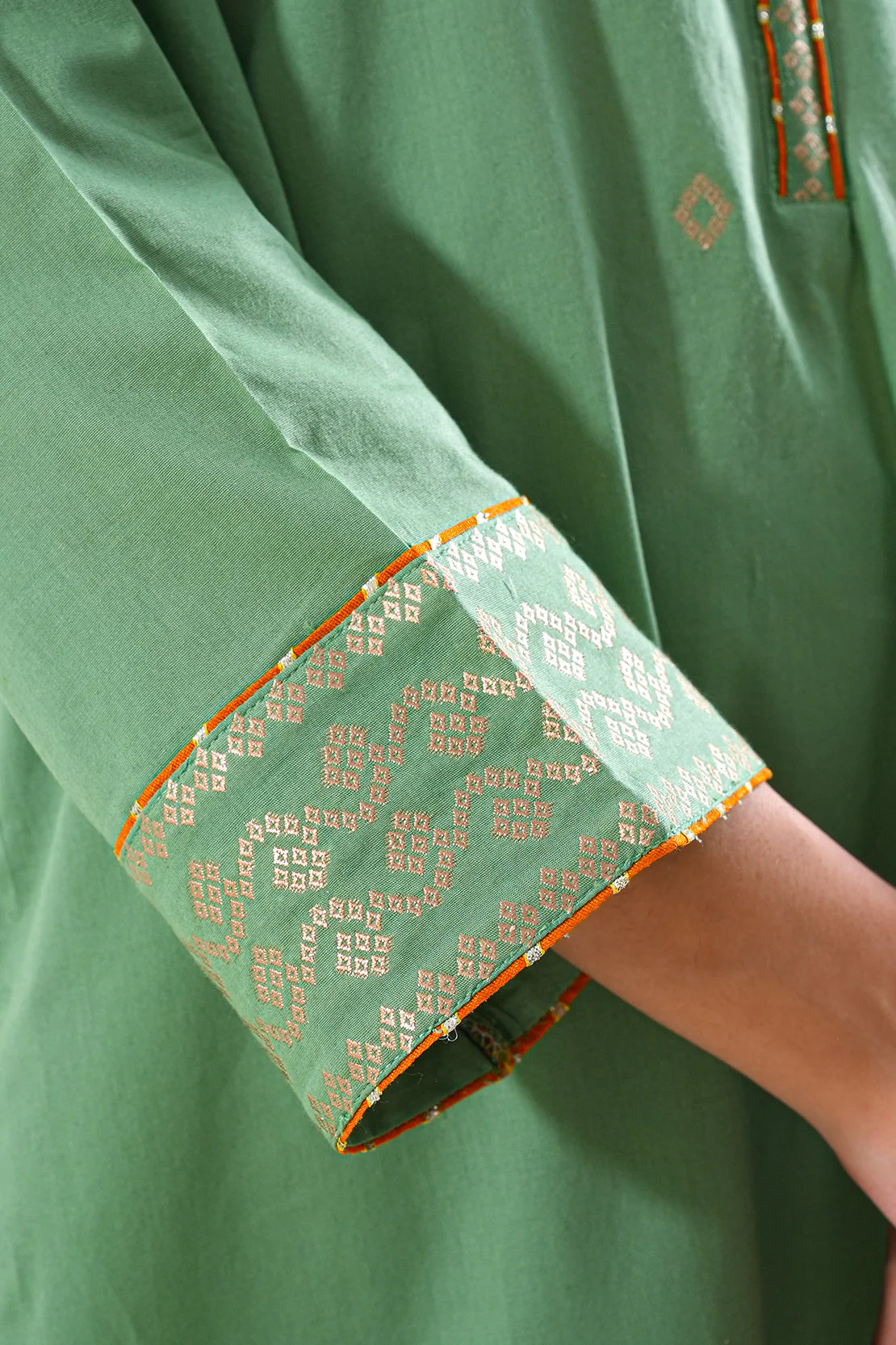 Cotton Jacquard Stitched 2 Piece (Shirt/Trouser) - Image 4