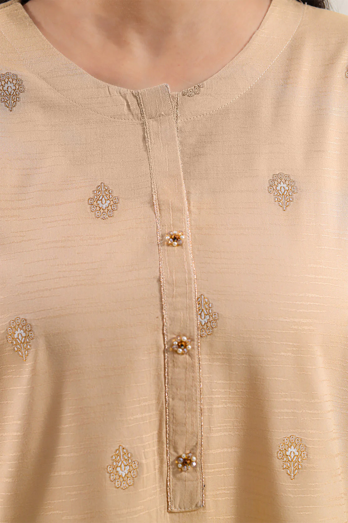 Cotton Jacquard Stitched 2 Piece (Shirt/Trouser) - Image 3