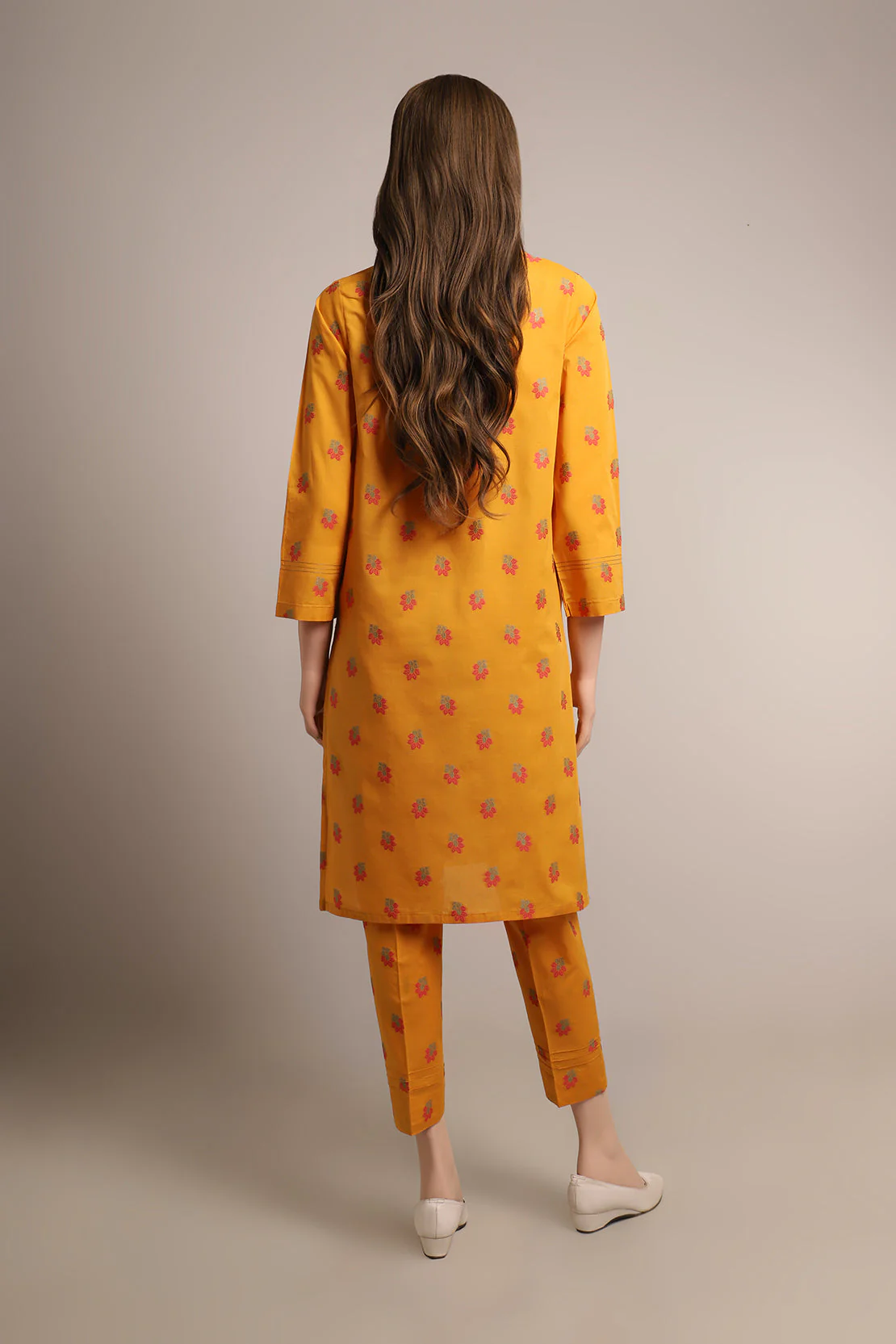 Cotton Jacquard Stitched 2 Piece (Shirt/Trouser) - Image 2