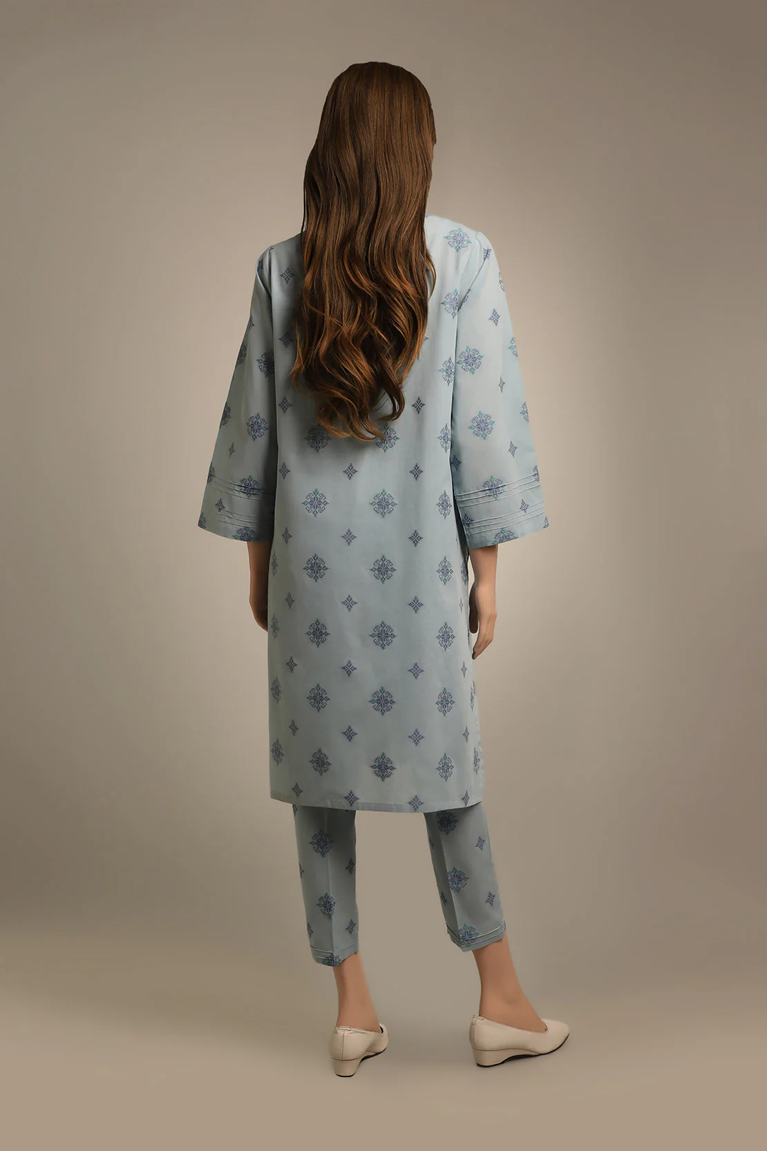 Cotton Jacquard Stitched 2 Piece (Shirt/Trouser) - Image 2