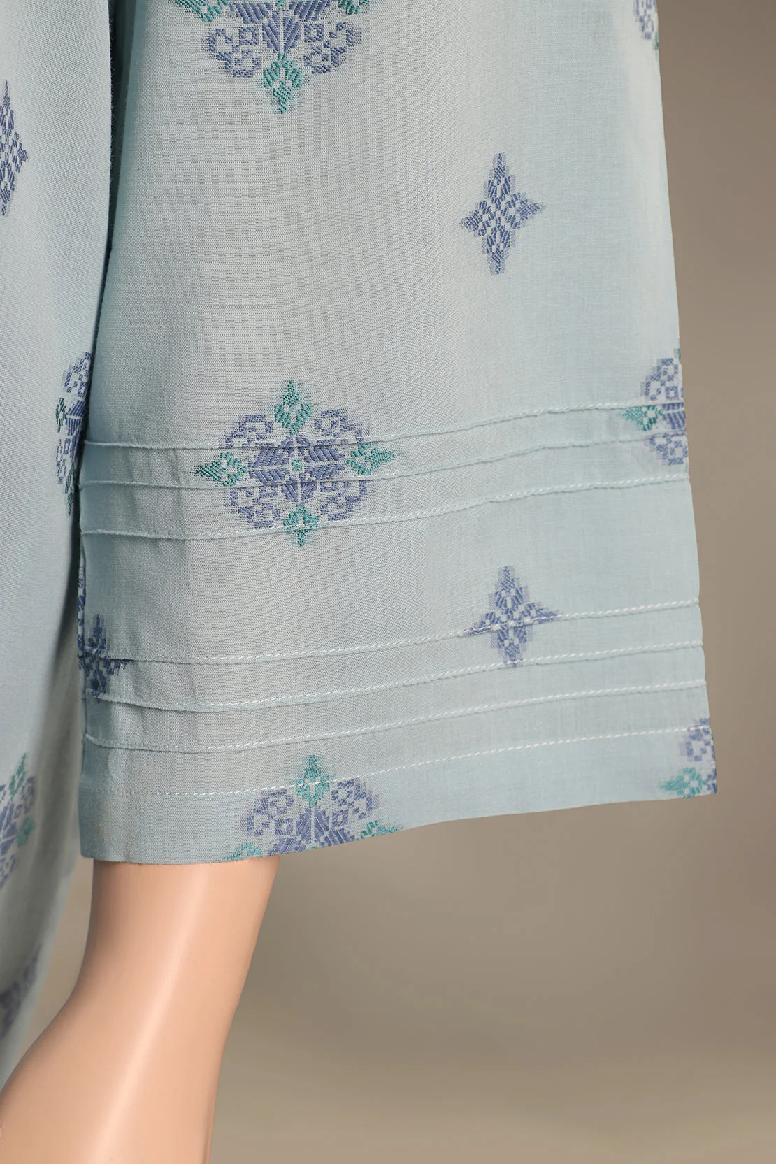 Cotton Jacquard Stitched 2 Piece (Shirt/Trouser) - Image 4