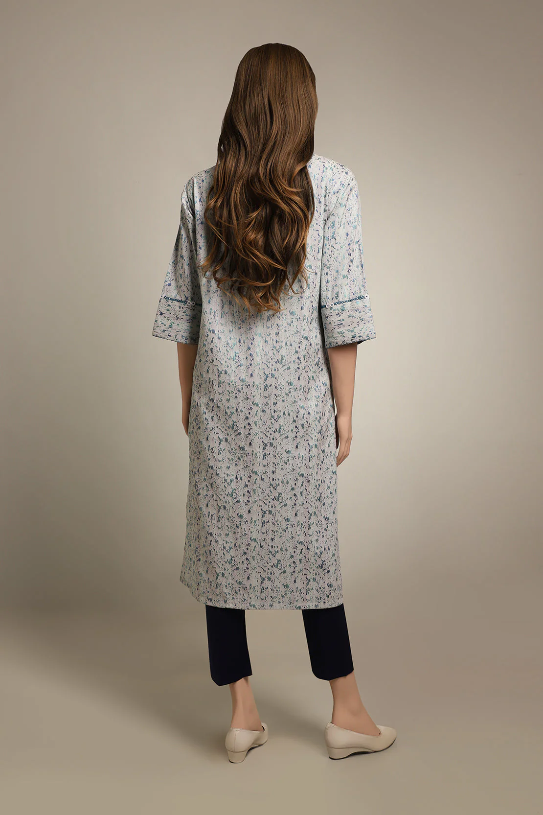 Cotton Jacquard Stitched 2 Piece (Shirt/Trouser) - Image 2