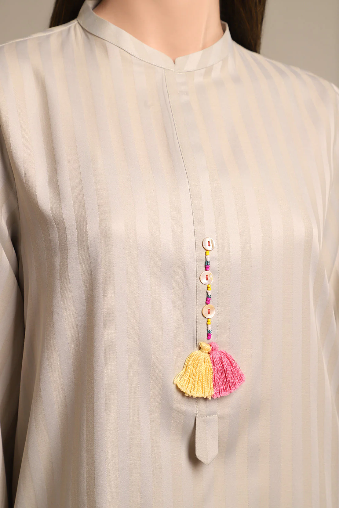 Cotton Jacquard Stitched 2 Piece (Shirt/Trouser) - Image 3