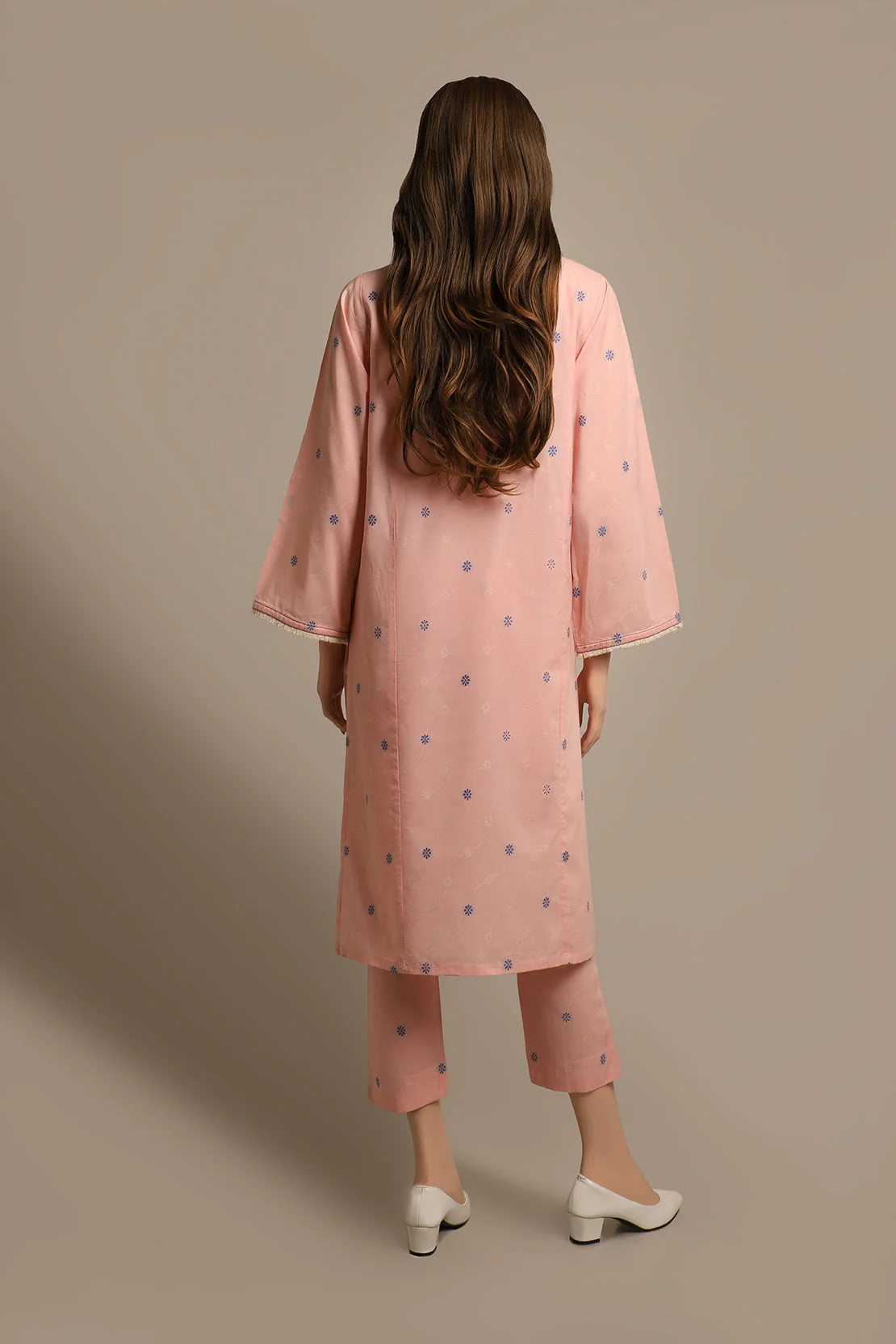 Cotton Jacquard Stitched 2 Piece (Shirt/Trouser) - Image 2