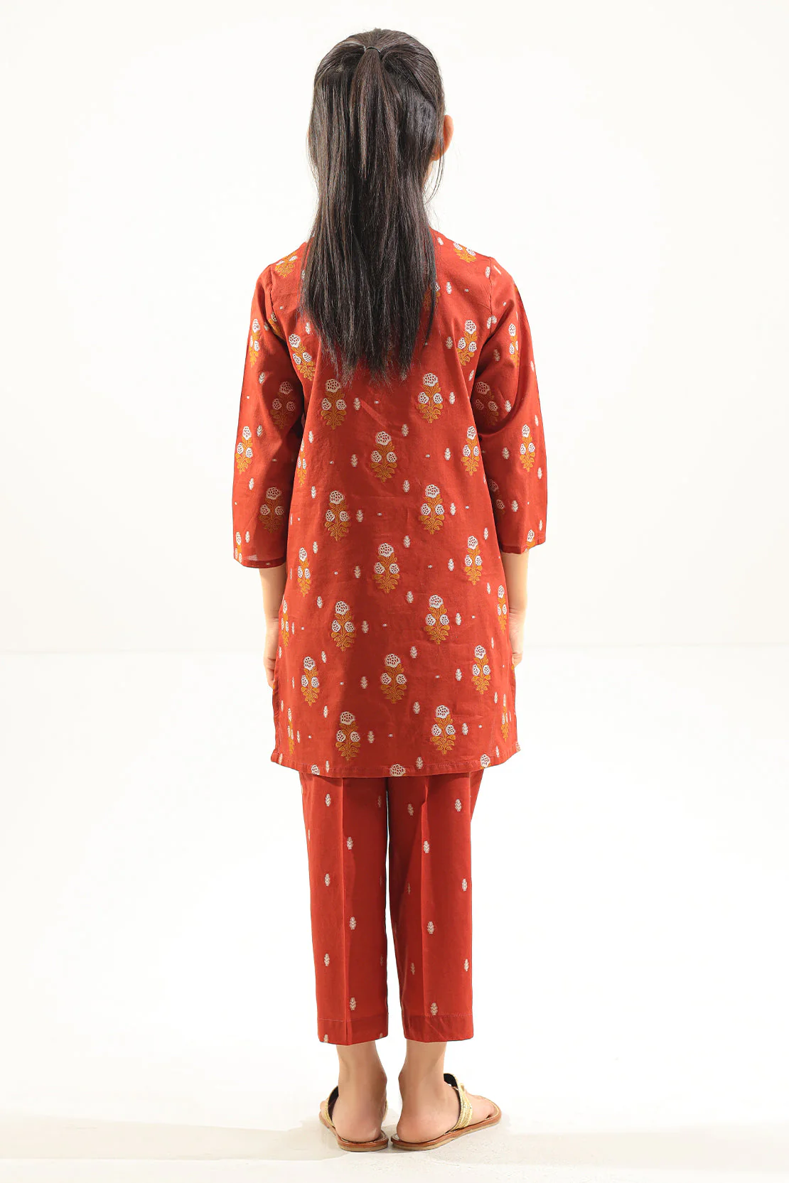 Cotton Jacquard Stitched 2 Piece (Shirt/Trouser) For Kids - Image 3