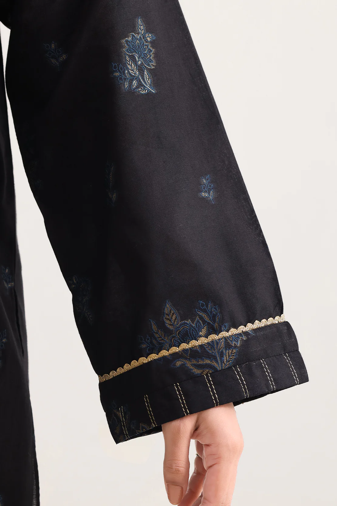 Cotton Jacquard Stitched 2 Piece (Shirt/Trouser) - Image 4