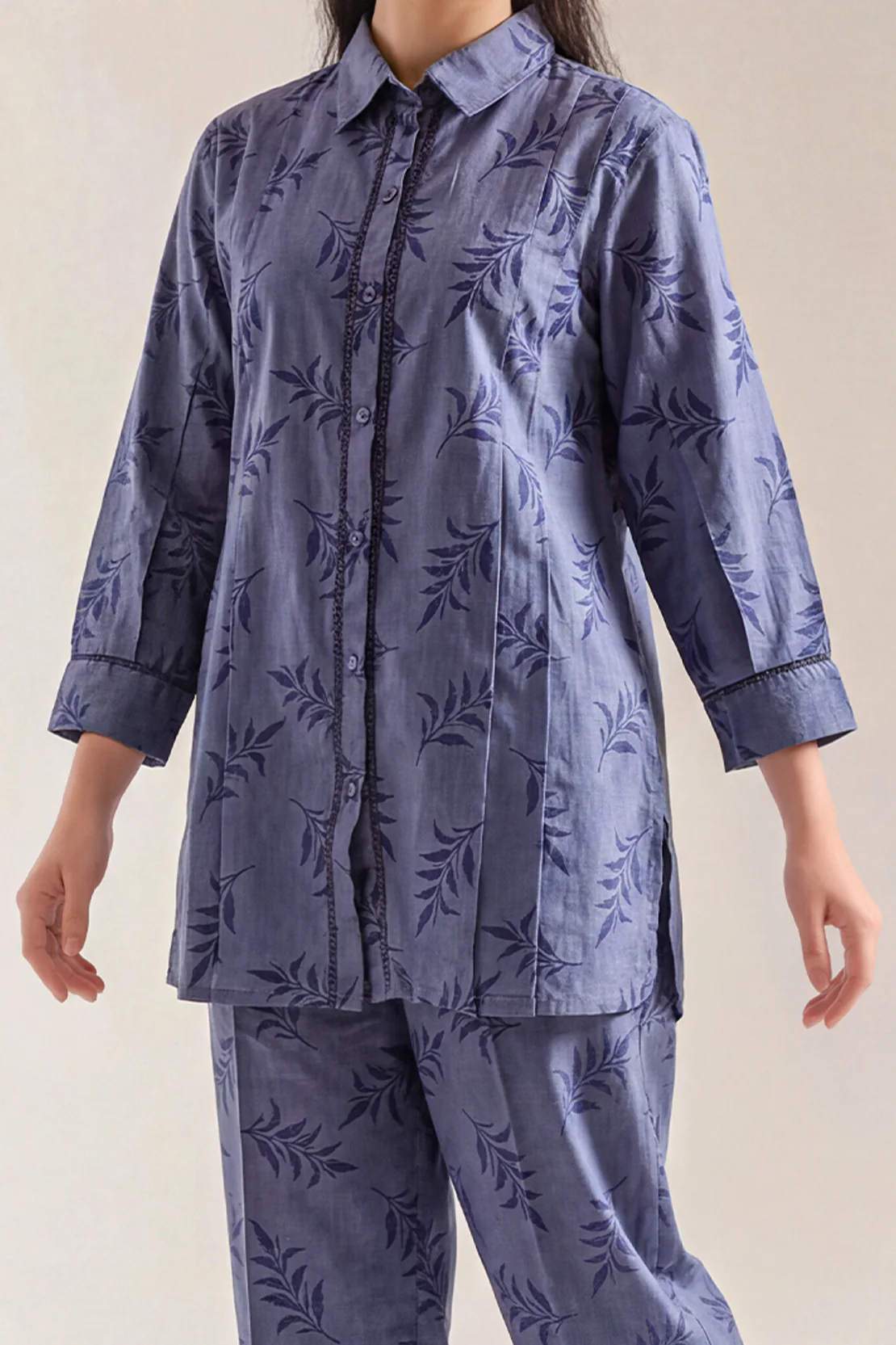 Cotton Jacquard Stitched 2 Piece (Shirt/Trouser) - Image 2