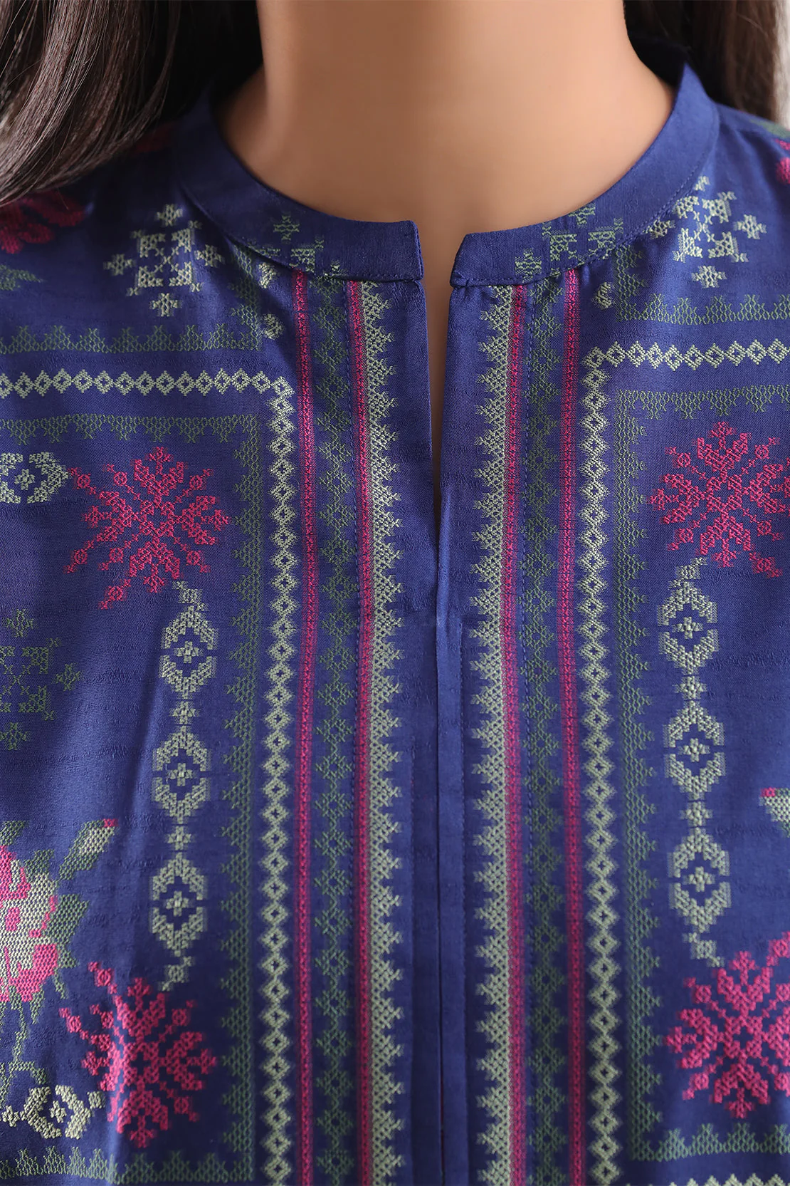 Cotton Jacquard Stitched 2 Piece (Shirt/Trouser) - Image 3