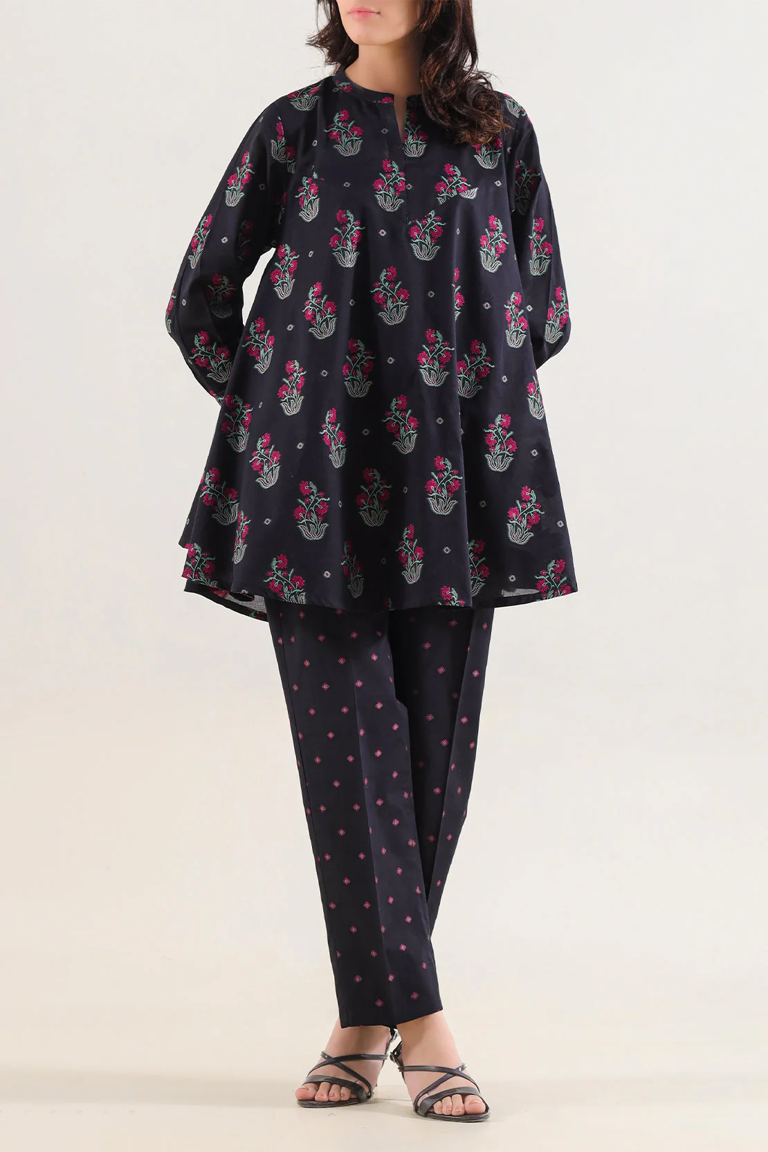 Cotton Jacquard Stitched 2 Piece (Shirt/Trouser)