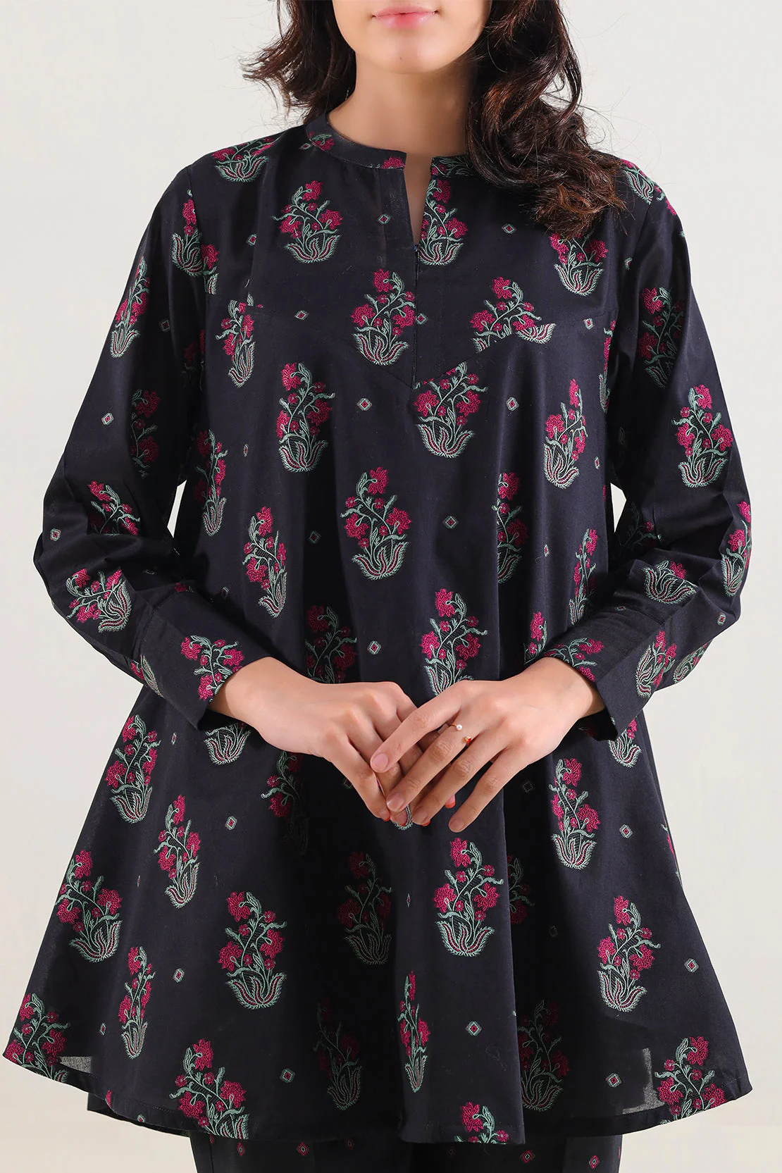 Cotton Jacquard Stitched 2 Piece (Shirt/Trouser) - Image 2