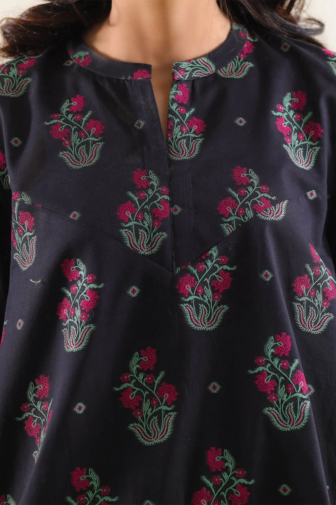 Cotton Jacquard Stitched 2 Piece (Shirt/Trouser) - Image 3