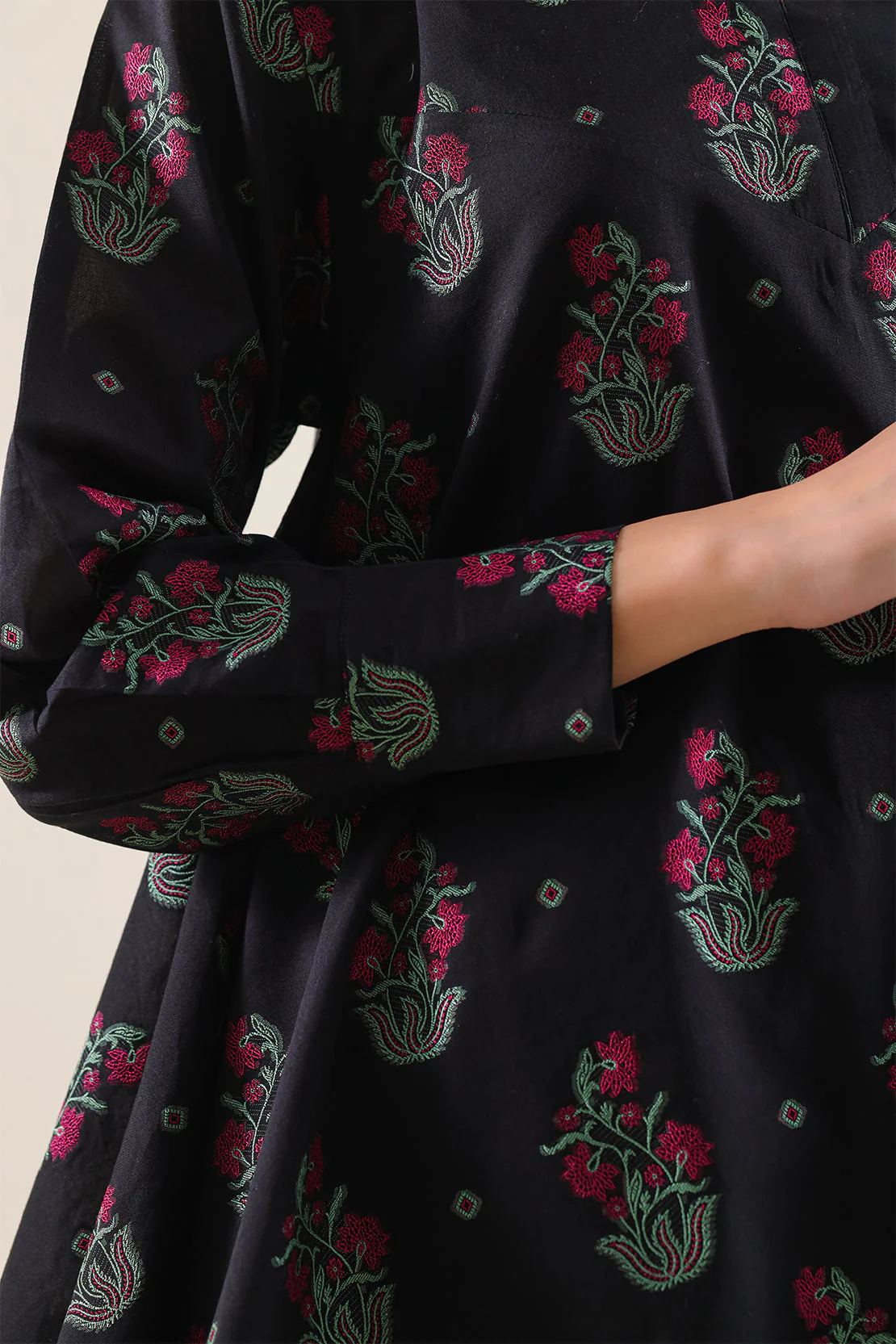 Cotton Jacquard Stitched 2 Piece (Shirt/Trouser) - Image 4