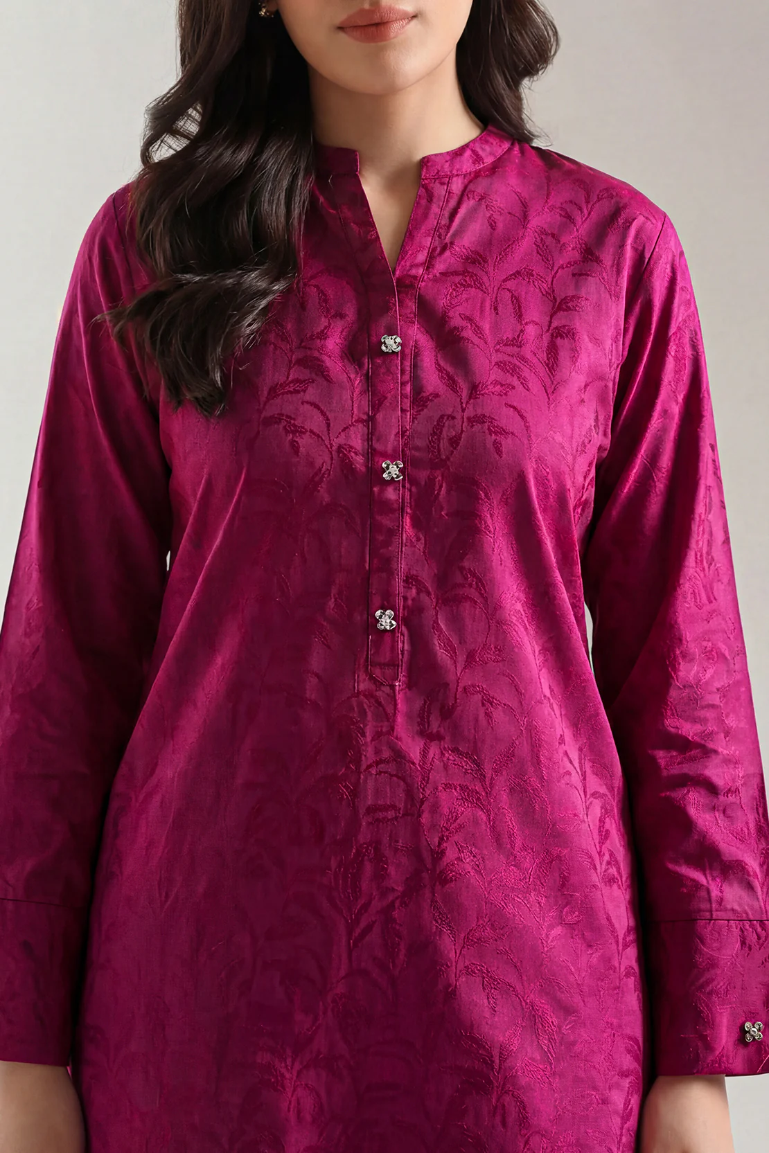 Cotton Jacquard Stitched 2 Piece (Shirt/Trouser) - Image 3