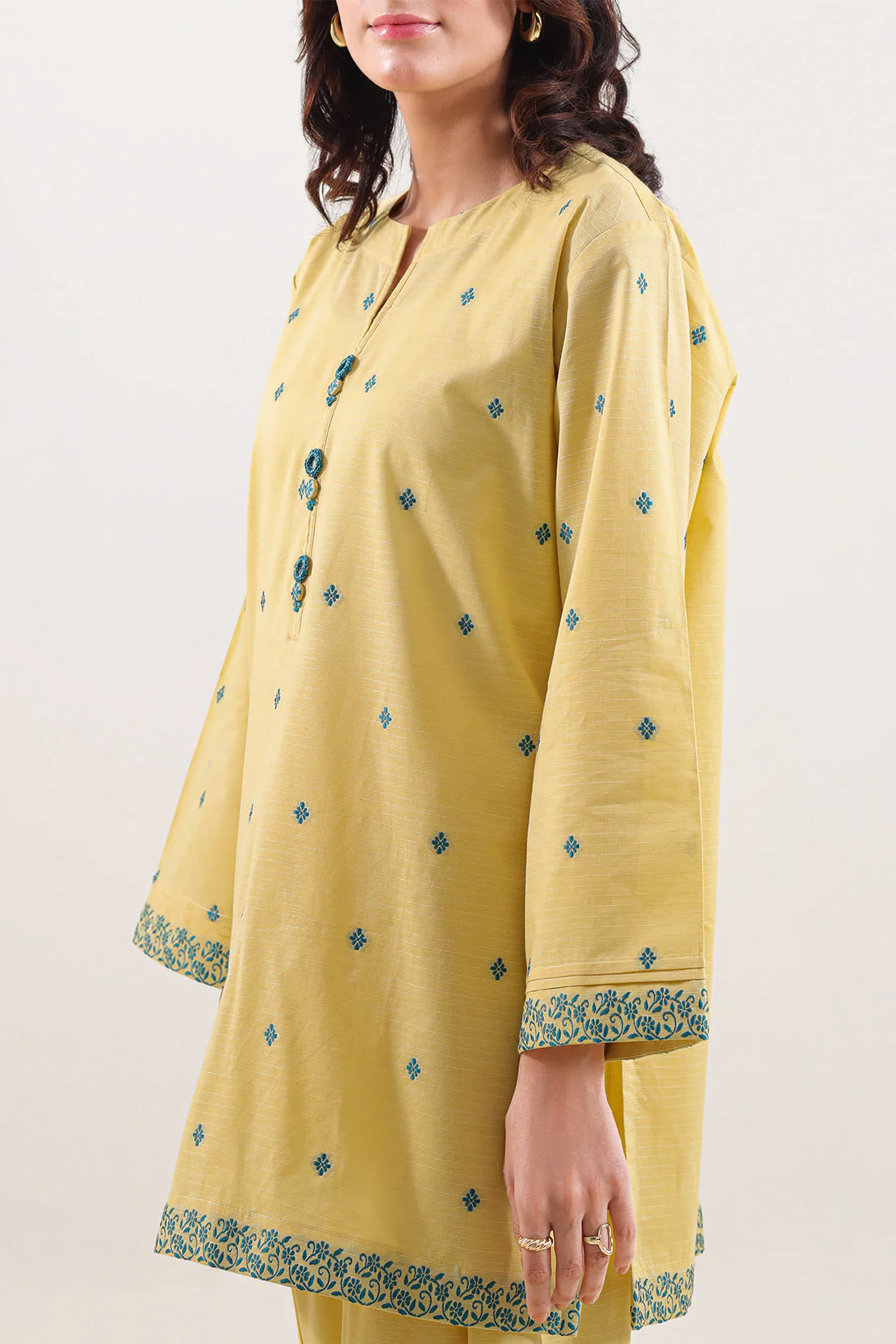 Cotton Jacquard Stitched 2 Piece (Shirt/Trouser) - Image 3