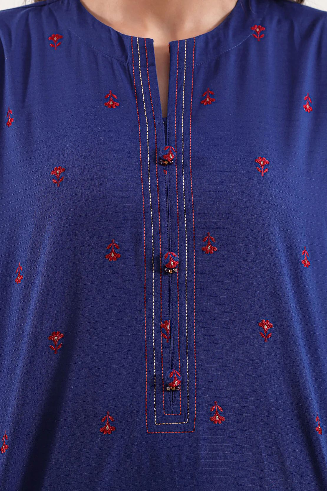 Cotton Jacquard Stitched 2 Piece (Shirt/Trouser) - Image 4