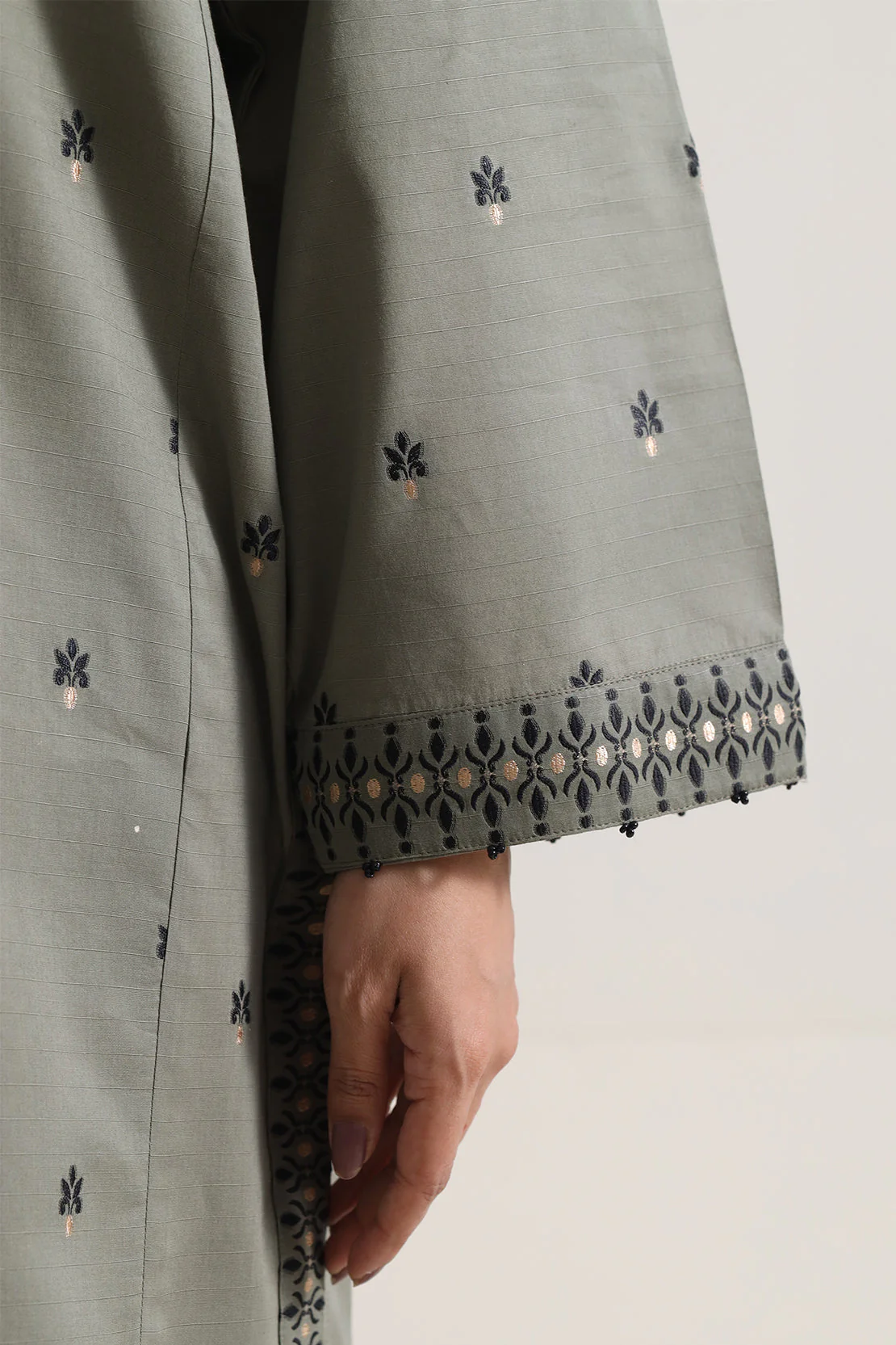 Cotton Jacquard Stitched 2 Piece (Shirt/Trouser) - Image 4
