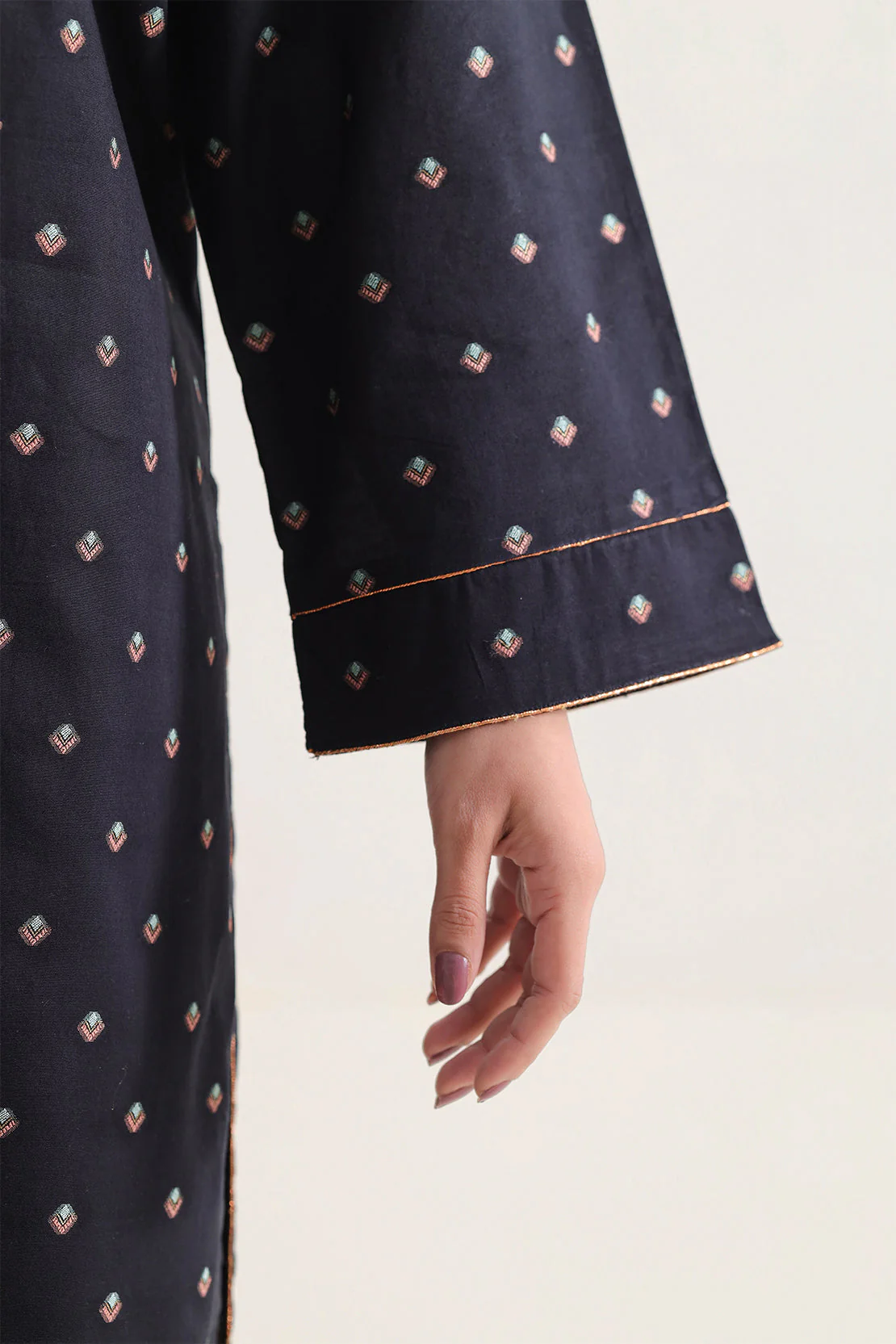 Cotton Jacquard Stitched 2 Piece (Shirt/Trouser) - Image 4