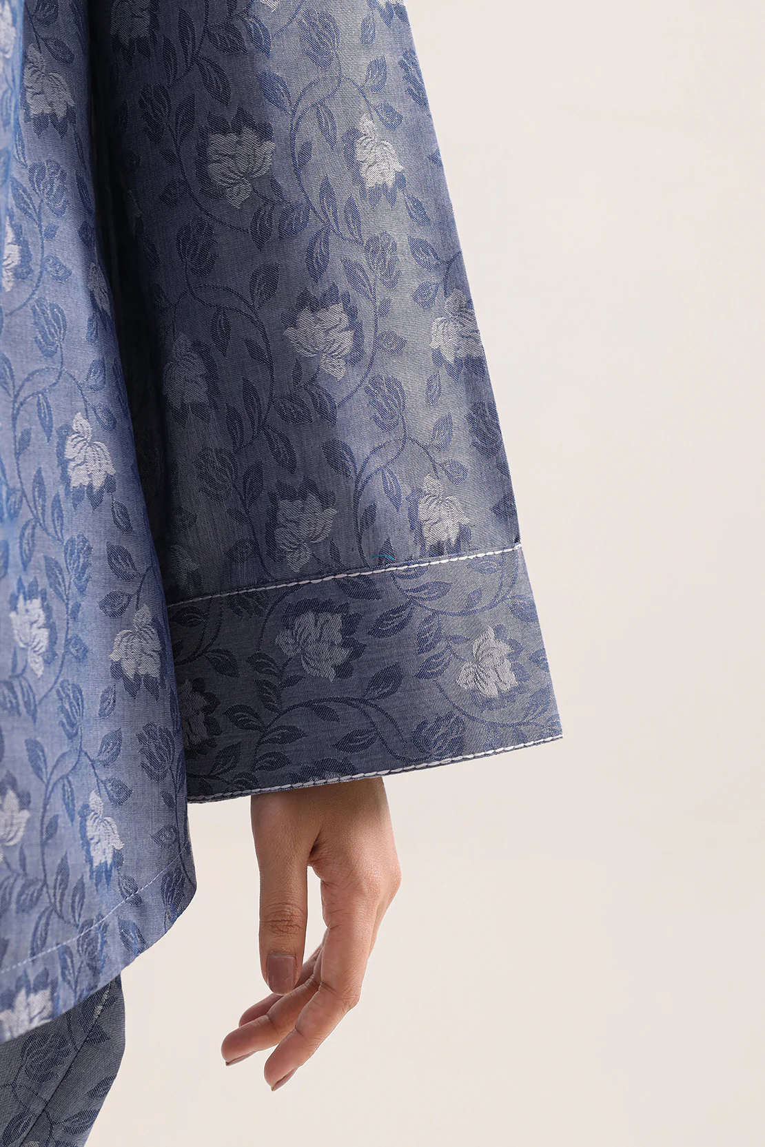 Cotton Jacquard Stitched 2 Piece (Shirt/Trouser) - Image 4