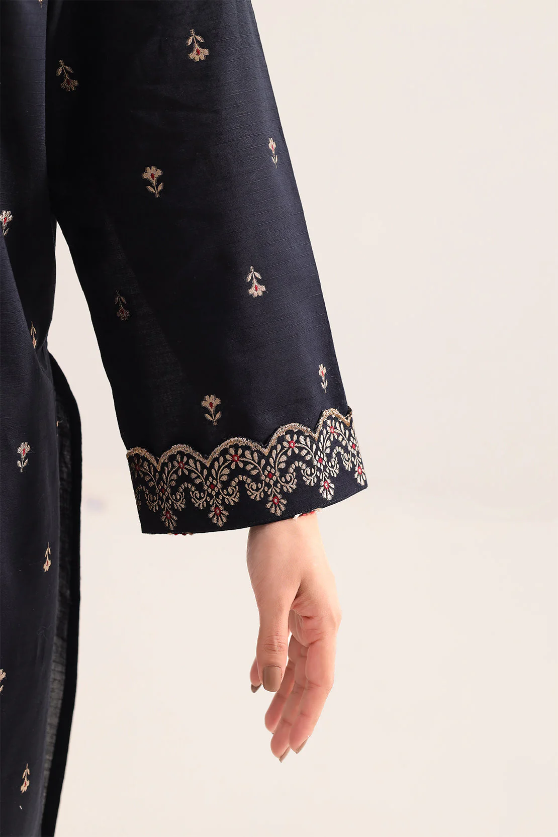 Cotton Jacquard Stitched 2 Piece (Shirt/Trouser) - Image 4