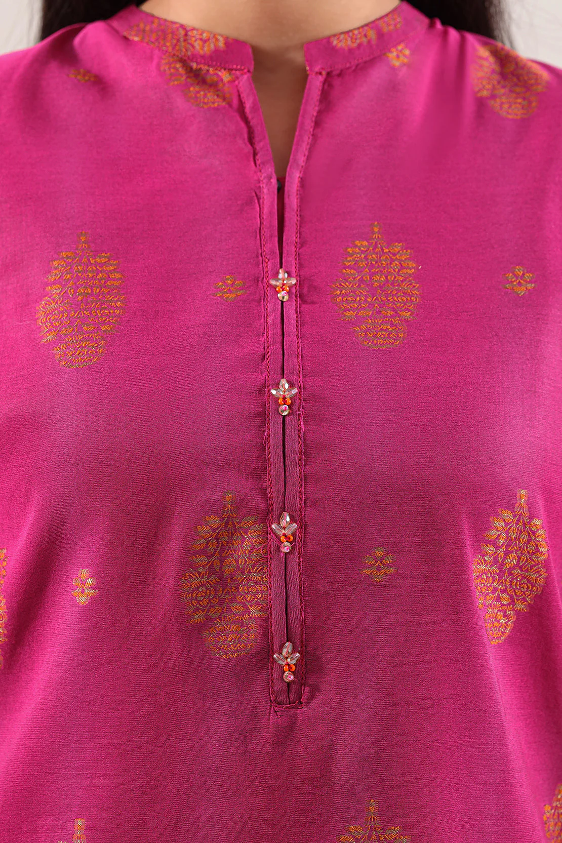 Cotton Jacquard Stitched 2 Piece (Shirt/Trouser) - Image 4