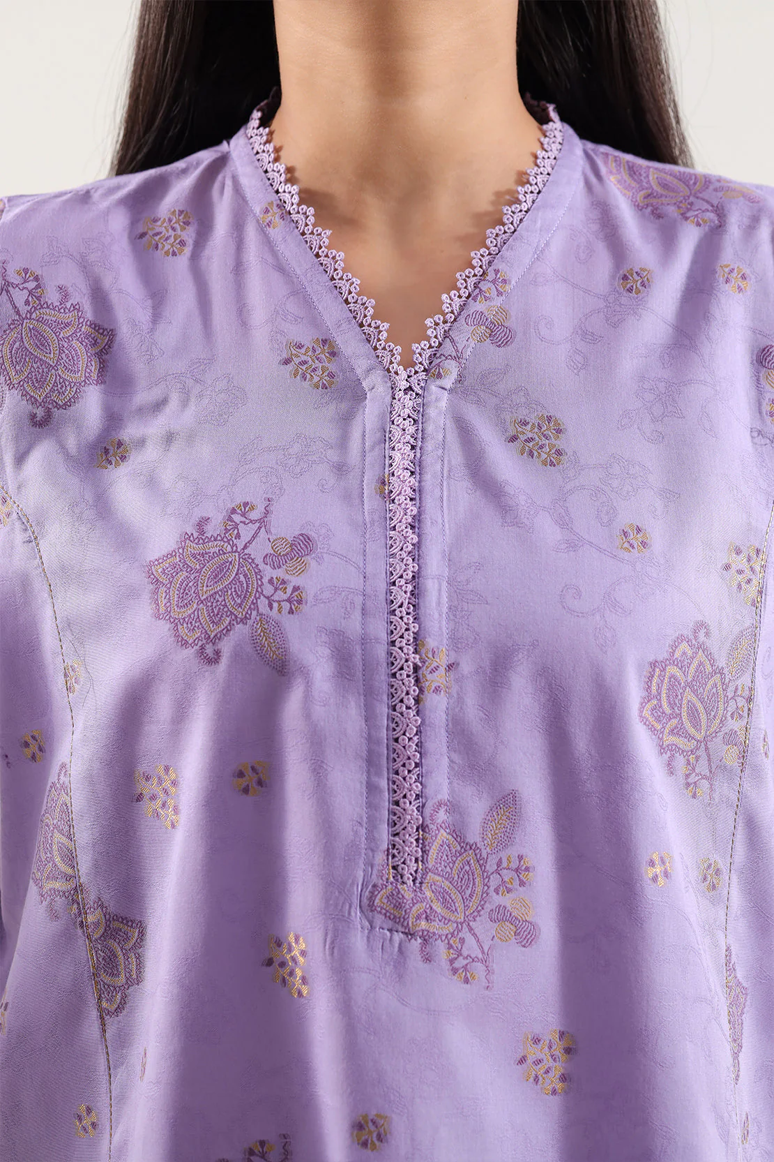 Cotton Jacquard Stitched 2 Piece (Shirt/Trouser) - Image 3