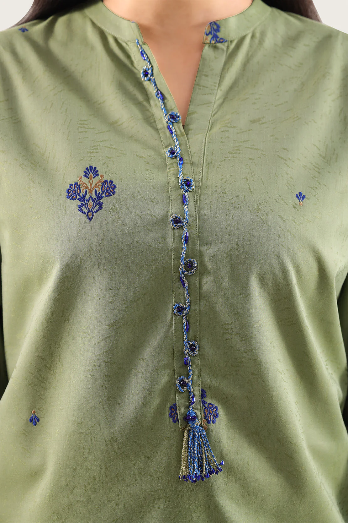 Cotton Jacquard Stitched 2 Piece (Shirt/Trouser) - Image 3