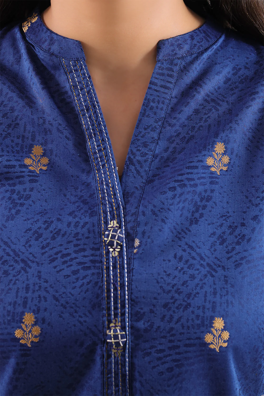 Cotton Jacquard Stitched 2 Piece (Shirt/Trouser) - Image 4