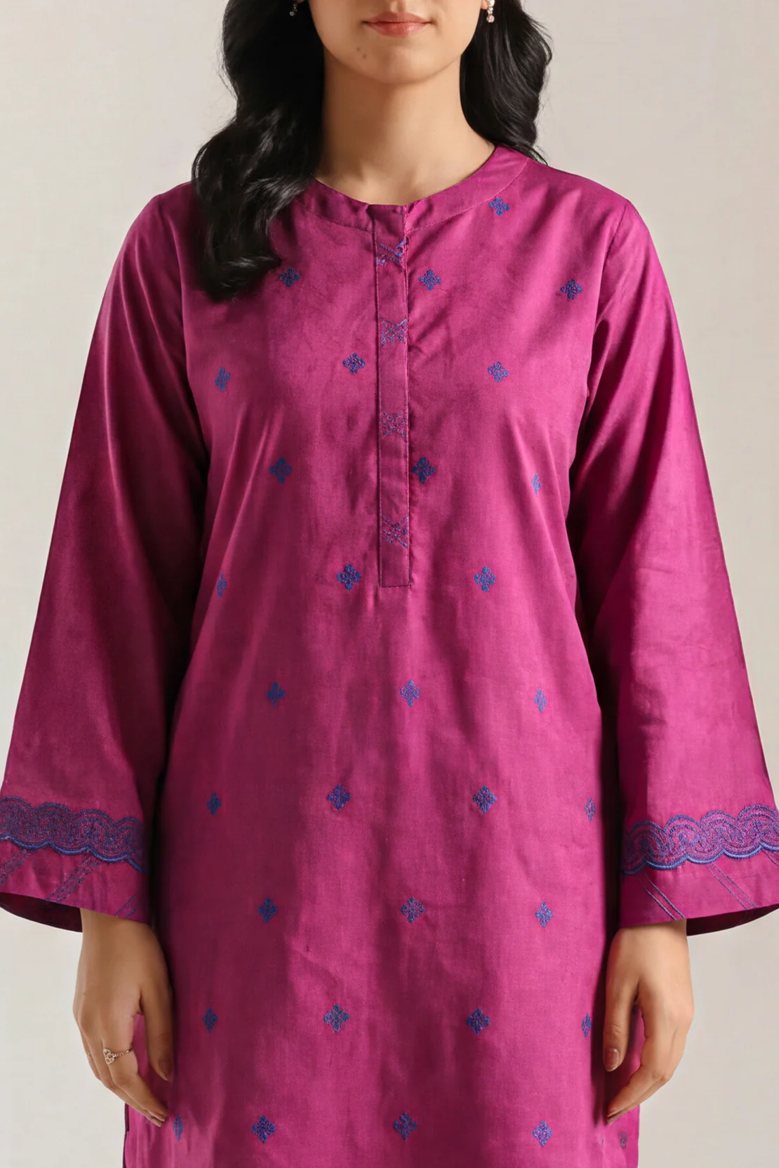 Cotton Jacquard Stitched 2 Piece (Shirt/Trouser) - Image 2