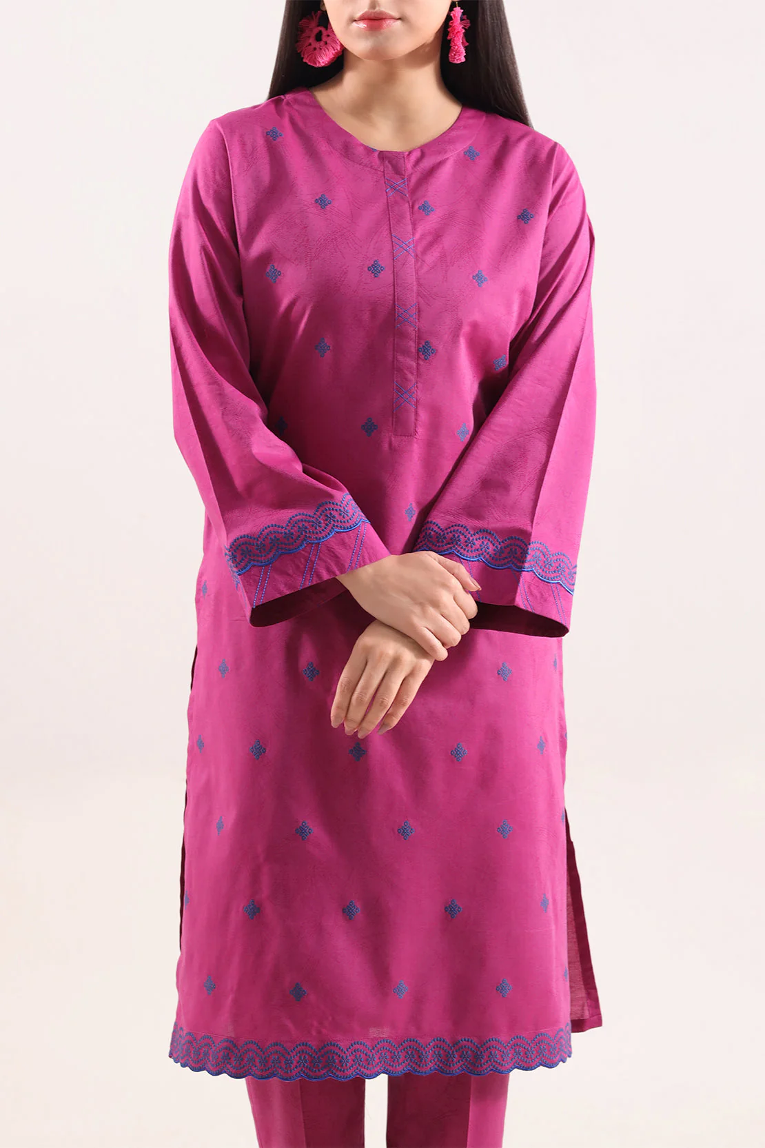 Cotton Jacquard Stitched 2 Piece (Shirt/Trouser) - Image 4