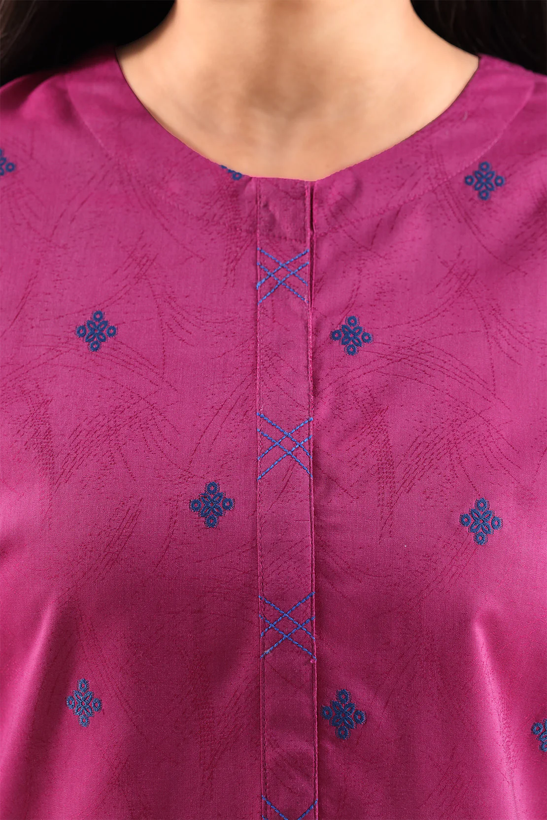 Cotton Jacquard Stitched 2 Piece (Shirt/Trouser) - Image 5