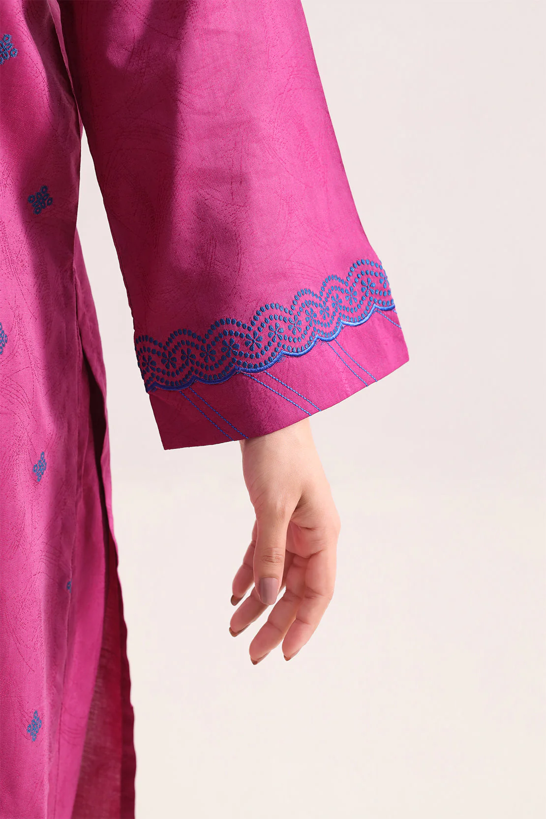 Cotton Jacquard Stitched 2 Piece (Shirt/Trouser) - Image 6