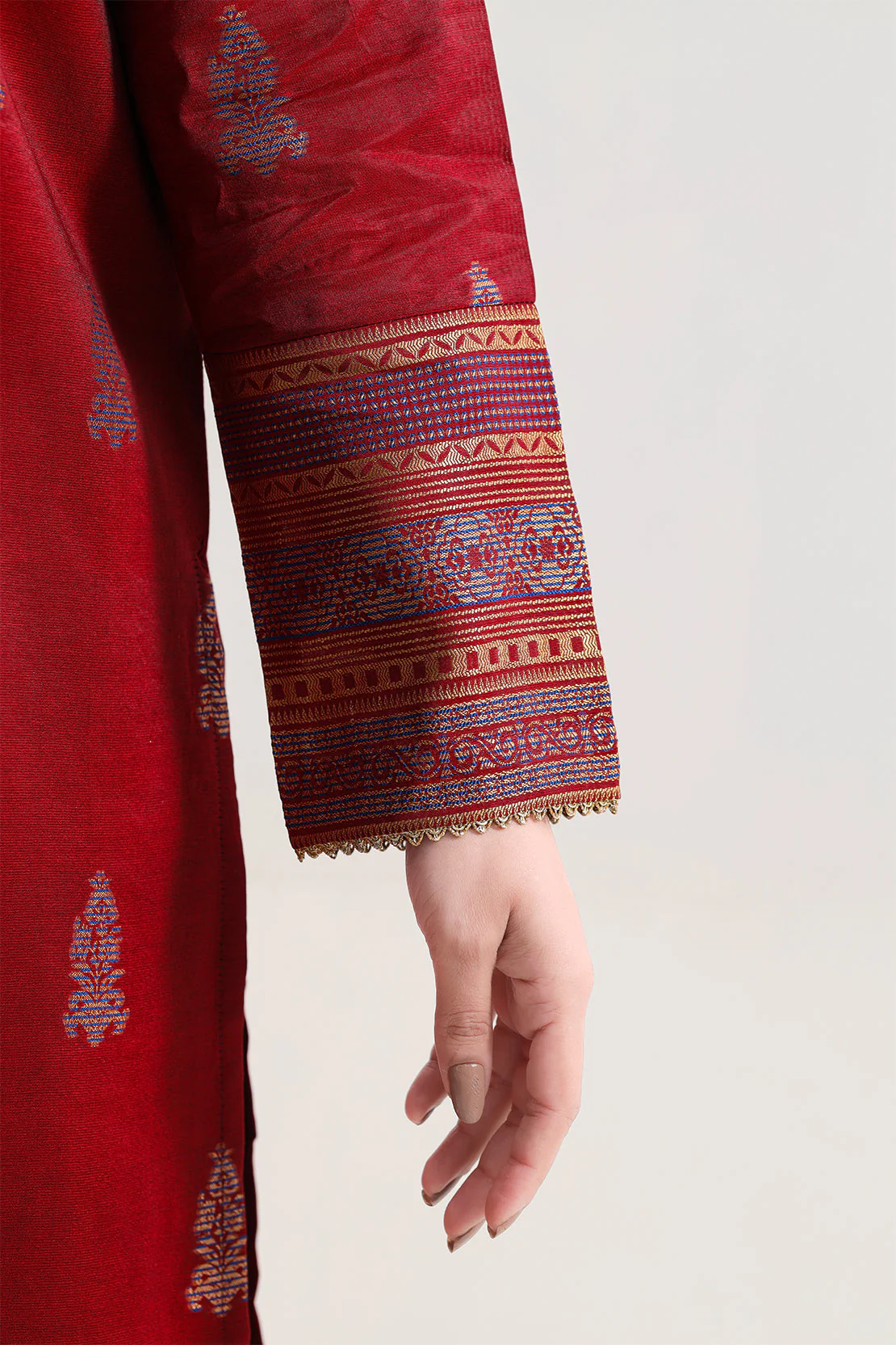 Cotton Jacquard Stitched 2 Piece (Shirt/Trouser) - Image 4
