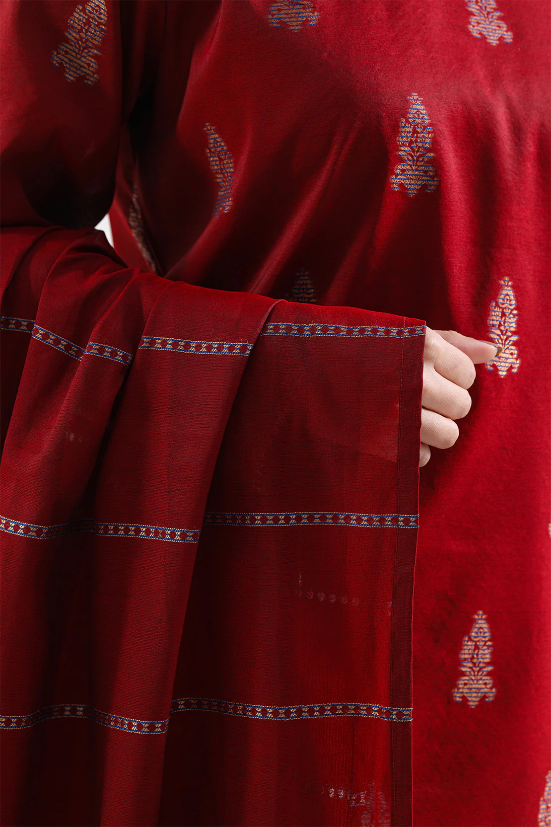 Cotton Jacquard Stitched 2 Piece (Shirt/Trouser) - Image 5
