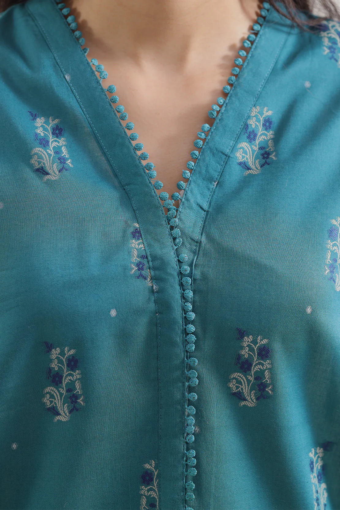 Cotton Jacquard Stitched 2 Piece (Shirt/Trouser) - Image 4