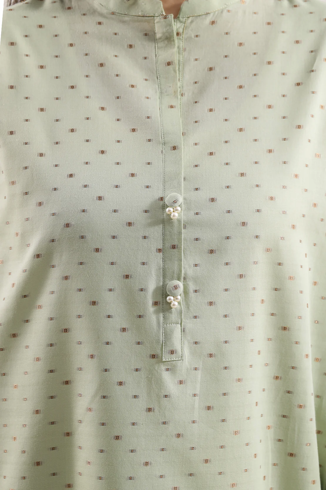 Cotton Jacquard Stitched 2 Piece (Shirt/Trouser) - Image 3
