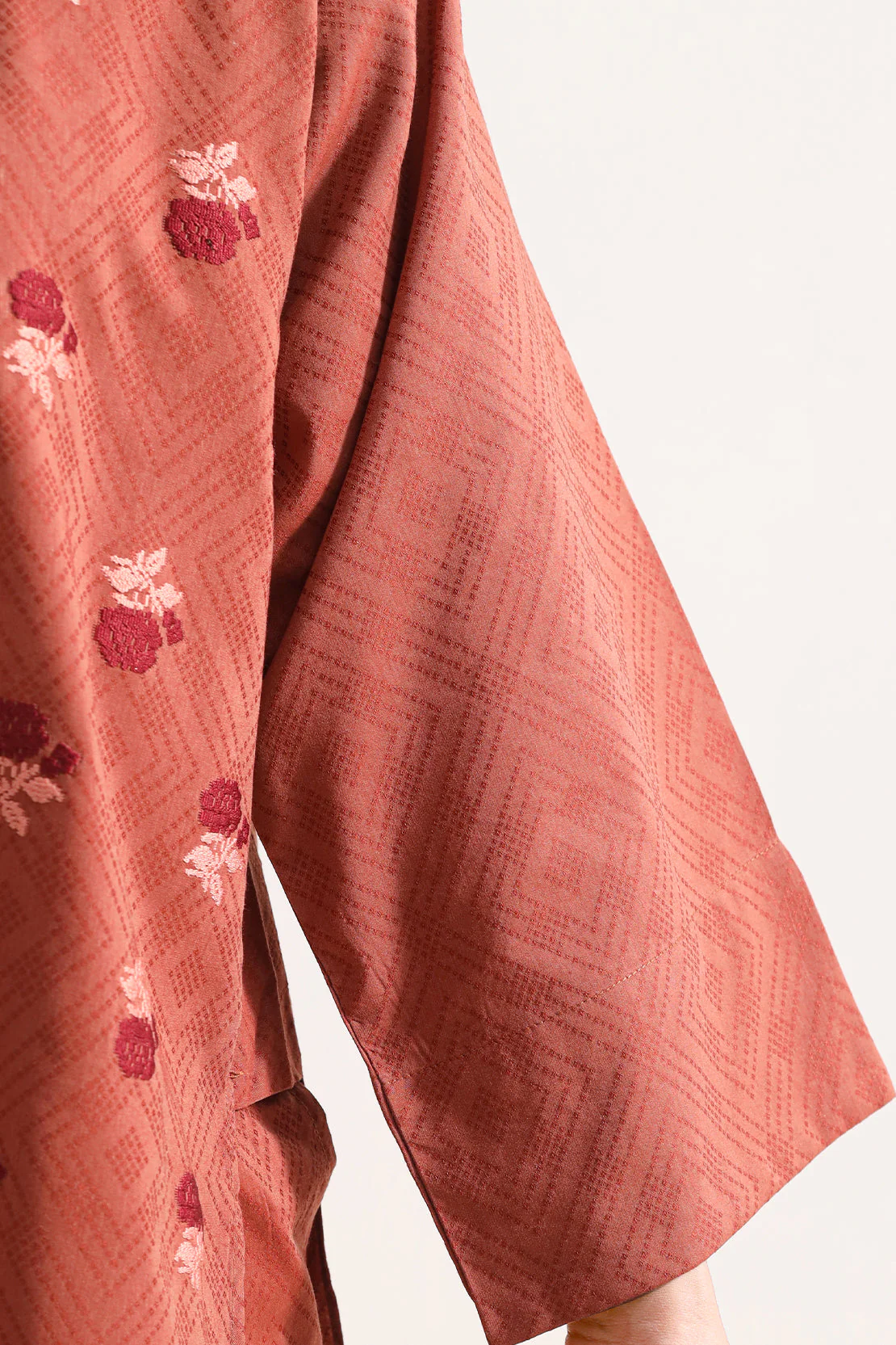 Cotton Jacquard Stitched 2 Piece (Shirt/Trouser) - Image 7