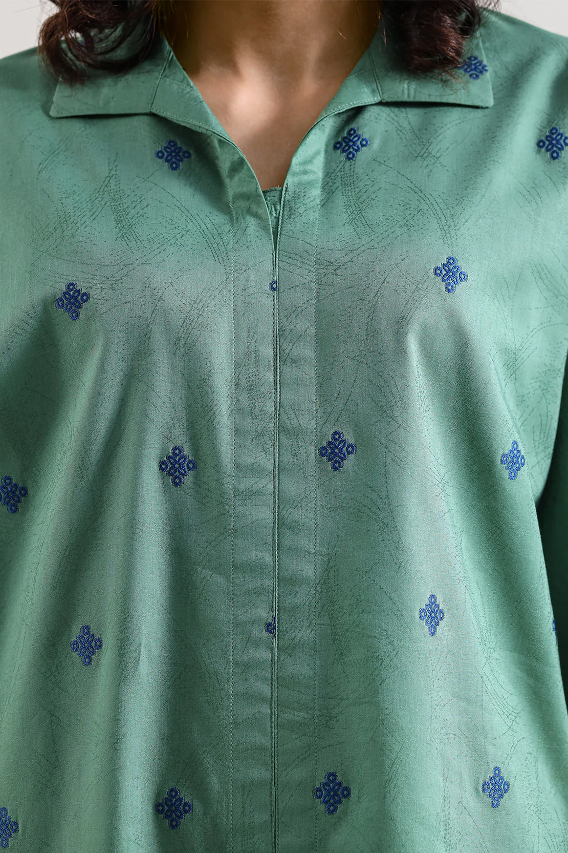 Cotton Jacquard Stitched 2 Piece (Shirt/Trouser) - Image 5